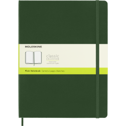 MOLESKINE CLASSIC NOTEBOOK HARD COVER - XL GREEN PLAIN 