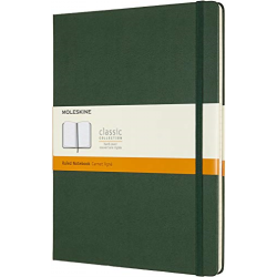 MOLESKINE CLASSIC NOTEBOOK HARD COVER - XL GREEN RULED