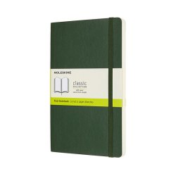 MOLESKINE CLASSIC NOTEBOOK SOFT COVER - LARGE GREEN PLAIN