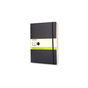 MOLESKINE CLASSIC NOTEBOOK SOFT COVER - XL BLACK PLAIN