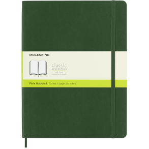 MOLESKINE CLASSIC NOTEBOOK SOFT COVER - XL GREEN PLAIN
