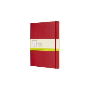 MOLESKINE CLASSIC NOTEBOOK SOFT COVER - XL RED PLAIN