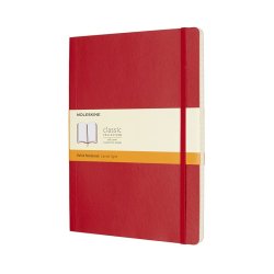 MOLESKINE CLASSIC NOTEBOOK SOFT COVER - XL RED RULED