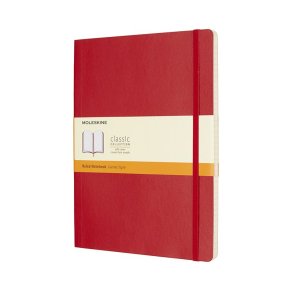 MOLESKINE CLASSIC NOTEBOOK SOFT COVER - XL RED RULED