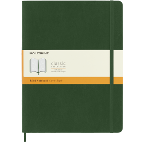 MOLESKINE CLASSIC NOTEBOOK SOFT COVER - XL GREEN RULED
