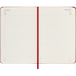 MOLESKINE 12M SOFT COVER DAILY DIARY POCKET RED 2026