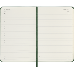 MOLESKINE 12M SOFT COVER DAILY DIARY POCKET GREEN 2026