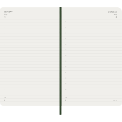 MOLESKINE 12M HARD COVER DAILY DIARY LARGE GREEN 2026