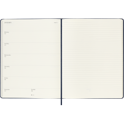 MOLESKINE 12M SOFT COVER WEEKLY NOTEBOOK DIARY XL SAPHIRE BLUE 2026
