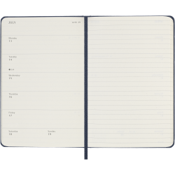 MOLESKINE 12M HARD COVER WEEKLY NOTEBOOK DIARY POCKET SAPHIRE BLUE 2026