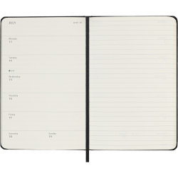MOLESKINE 12M SOFT COVER WEEKLY NOTEBOOK DIARY LARGE BLACK 2026