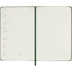 MOLESKINE 12M SOFT COVER WEEKLY NOTEBOOK DIARY POCKET GREEN 2026