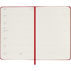 MOLESKINE 12M HARD COVER WEEKLY NOTEBOOK DIARY POCKET RED 2026