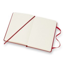 MOLESKINE CLASSIC NOTEBOOK HARD COVER - POCKET RED RULED