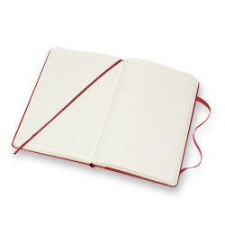MOLESKINE CLASSIC NOTEBOOK HARD COVER - LARGE RED RULED