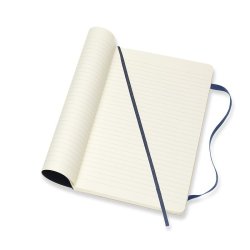 MOLESKINE CLASSIC NOTEBOOK SOFT COVER - LARGE SAPHIRE BLUE RULED