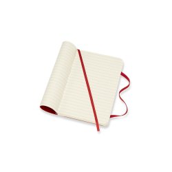 MOLESKINE CLASSIC NOTEBOOK SOFT COVER - POCKET RED RULED