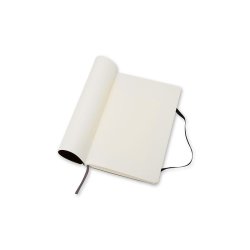 MOLESKINE CLASSIC NOTEBOOK SOFT COVER - LARGE BLACK PLAIN