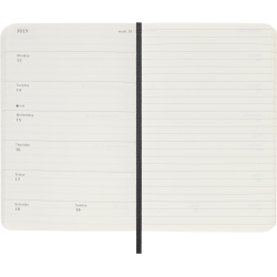 MOLESKINE 18M SOFT COVER WEEKLY NOTEBOOK DIARY LARGE BLACK 2025-26