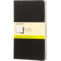 MOLESKINE CAHIER JOURNALS - LARGE BLACK PLAIN (ST M. 3 STK.)