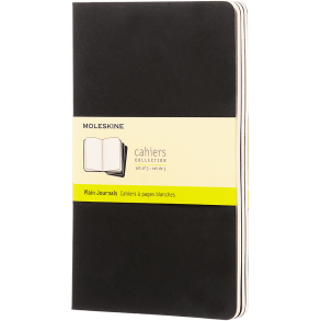 MOLESKINE CAHIER JOURNALS - LARGE BLACK PLAIN (ST M. 3 STK.)