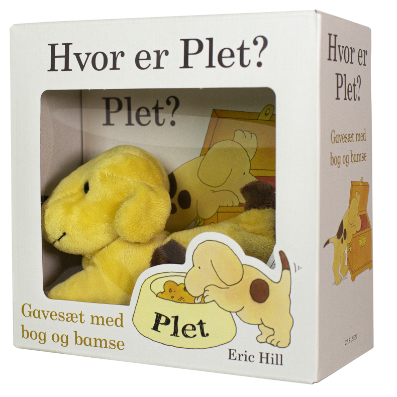 Eric Hill, Hvor er Plet? Gavest med bog og bamse